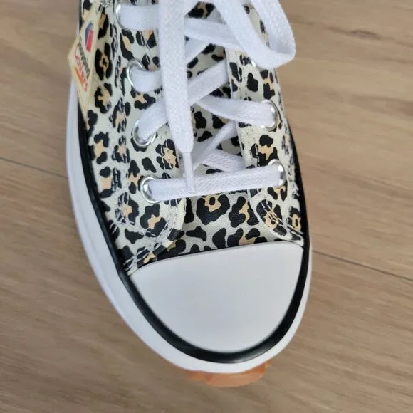 ❤️Converse Run Star Hike Platform Archive Leopard 5 Women's Shoes White A16286C - Picture 12 of 14